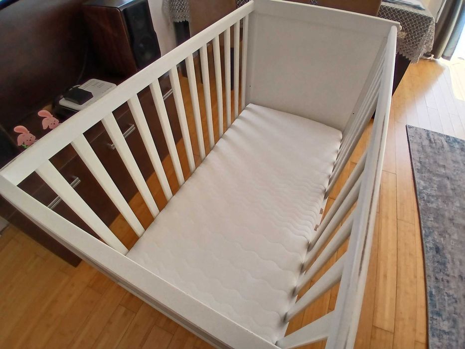 Łóżeczko Ikea sundvik materac
