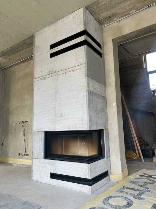 Якісний монтаж каміна з обігрівом на будинок