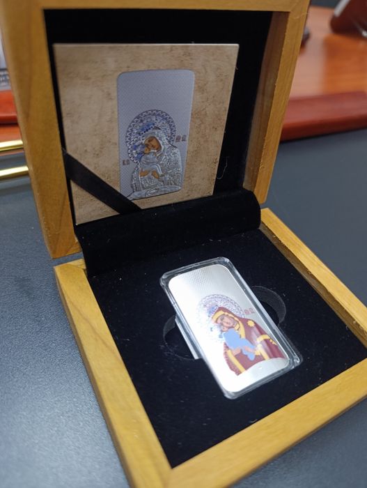 Інвестиційна колекційна унція СРІБЛА "Ікона Почаївської Божої Матері".