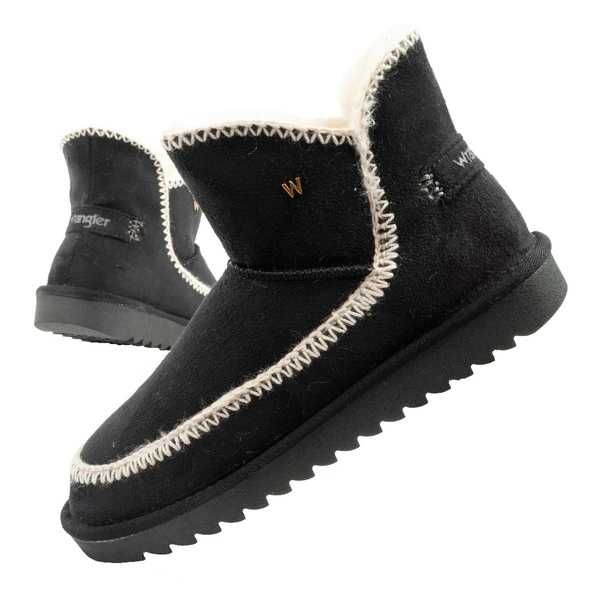 Wrangler Elsa zimowe za kostkę ocieplane wygodne modne czarne r. 36-41