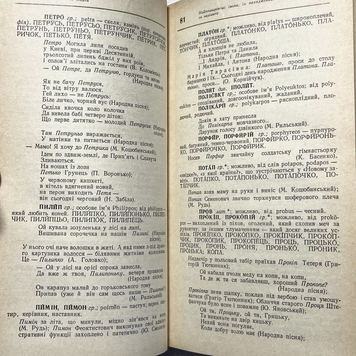 Народний сонник. Власні імена людей.