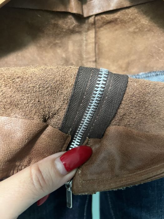 Брюки капрі шкіра джинс