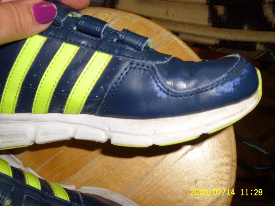 buty adidasy Adidas 32 19,5cm granatowe półbuty