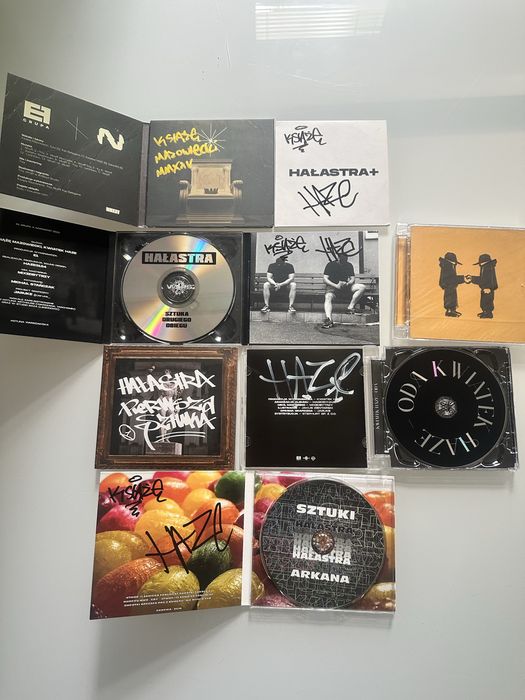 Hałastra komplet płyt CD autografy