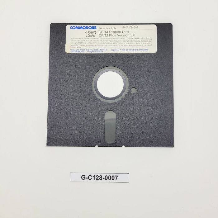 CP/M System Disk Commodore 128 (C128)