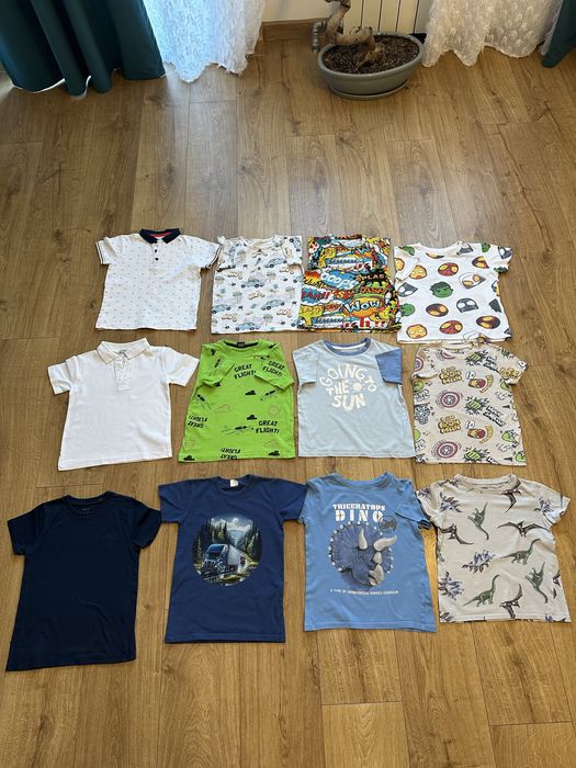 Zestaw t-shirtów r. 116 dla chłopca na lato