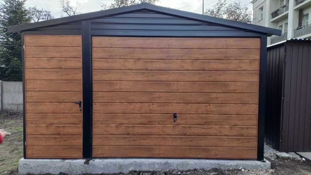 Garaż drewnopodobny akrylowy na wymiar 3x5 3x6 4x5 4x6 6x5 6x6 8x5 8x6