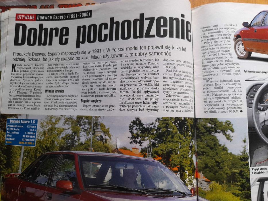MOTOR Daewoo Espero, Felicia Cabrio, 407 Coupe, Murano Corsa rok 2005