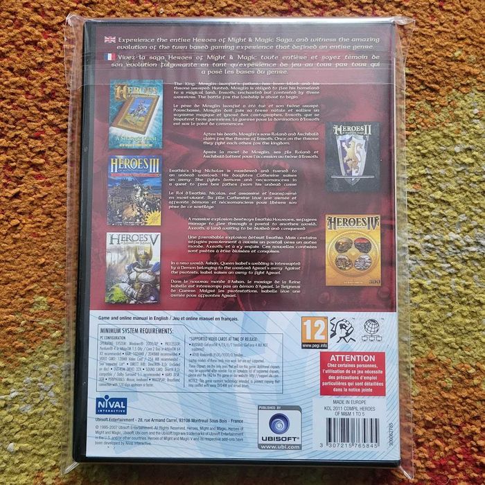 Heroes Of Might And Magic Collection 1-5 I II III IV V PC - NOWA