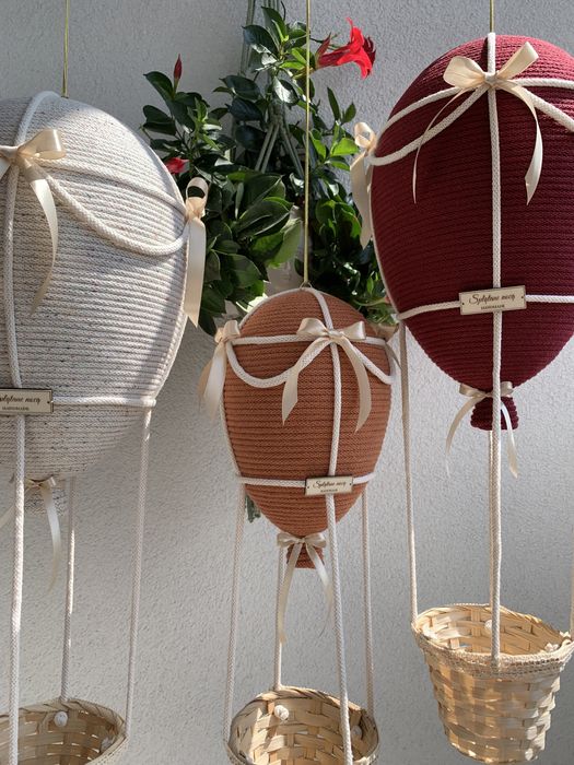 Balon makrama wisząca ozdoba do pokoju dziecka