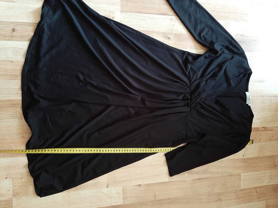 Czarna sukienka ciążowa i do karmienia Happy Mama rozm. L