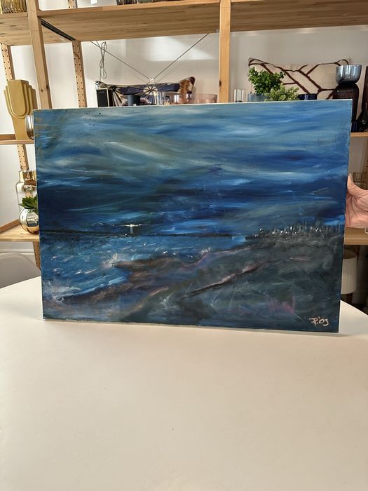 Quadro óleo em tela pintor Jan Pedersen