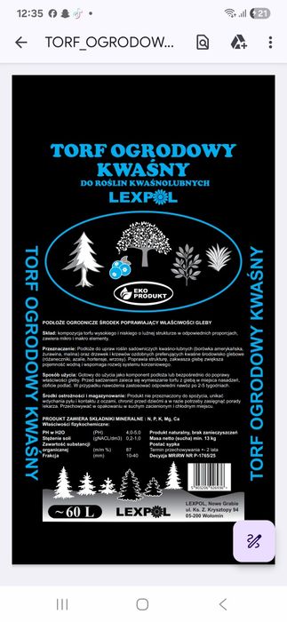 Ziemia Ogrodowa Uniwersalna PROMOCJA 7,50zł/50l Warszawa okolice