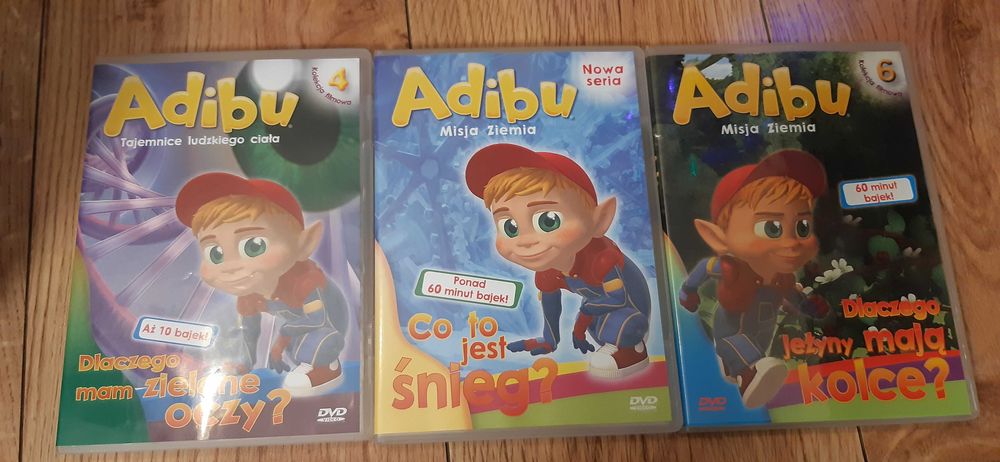 3 bajki edukacyjne dla dzieci Adibu dvd zestaw Bytom • OLX.pl