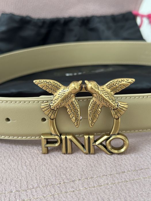 Pasek Pinko r.xs oryginalny szerokość 3cm beige
