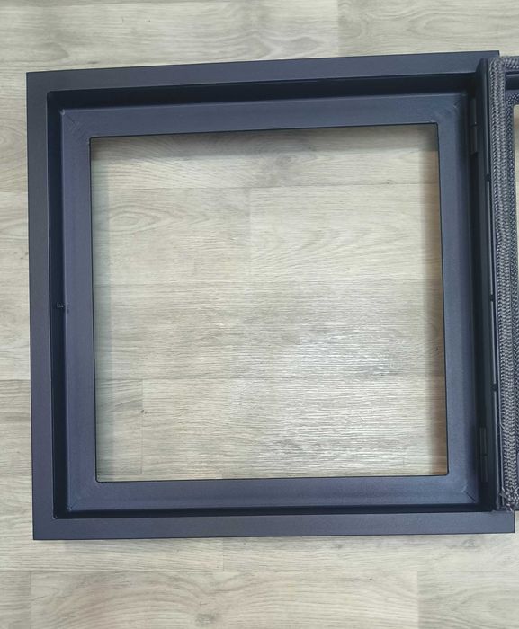 Дверця 55*55см для каміна зі склом, в камин дверца со стеклом каминная