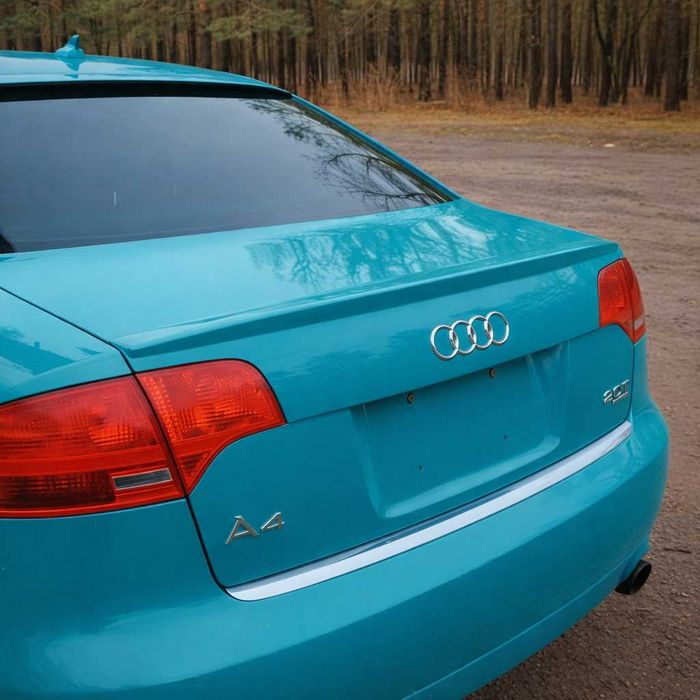 Лип спойлер на крышку багажника Audi A4 B7, Бленда заднего стекла Ауди А4 Б7