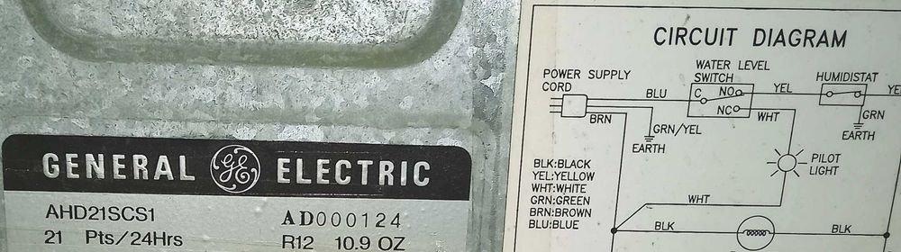 Desumidificador General Electric (marca americana - USA)