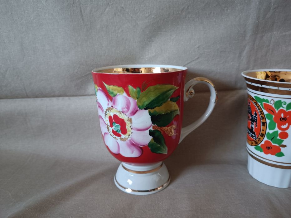 Чайные пары фарфоровые