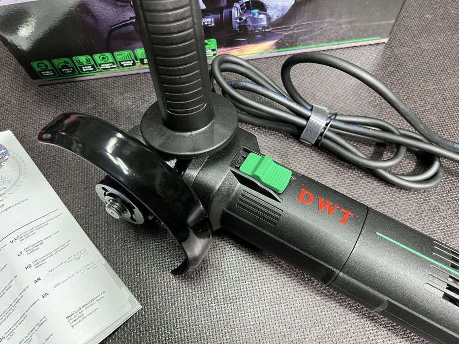 Болгарка DWT WSP12-125 RVQ Плавный пуск 1200 Вт Стабилизация оборотов