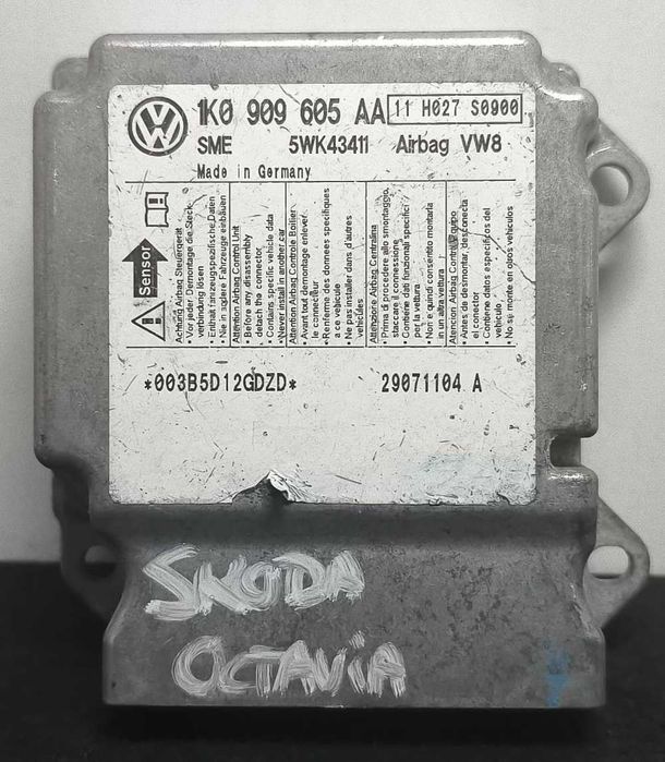 Centralina Airbag 1K0909605AA - SKODA OCTAVIA II