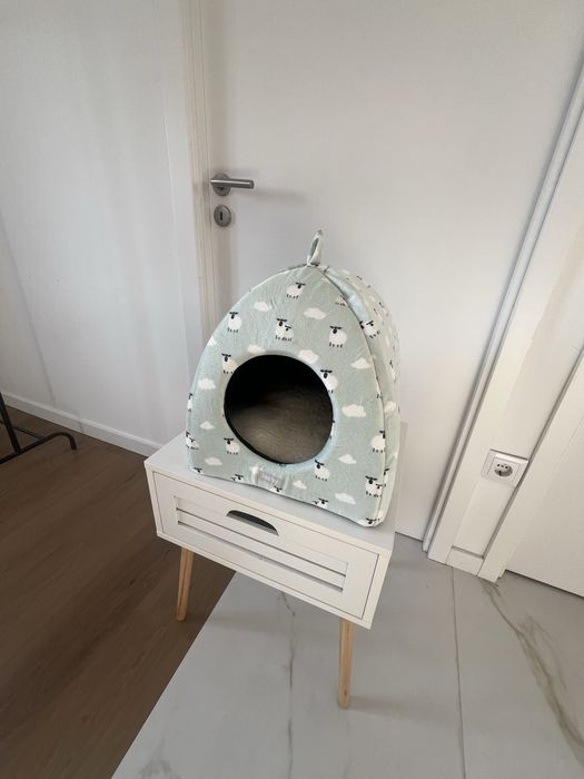 Ninho Leeby Igloo Novo Azul ovelhas para gato