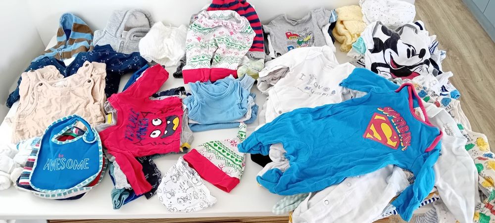 Lote/conjunto roupa bebé recém nascido - 0-3 meses - 84 peças