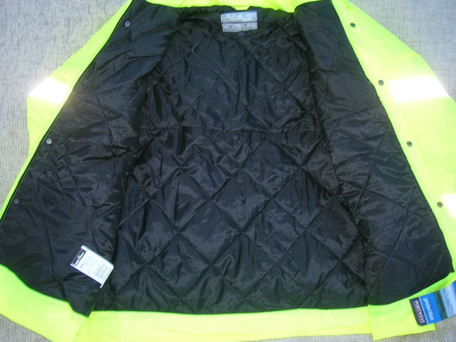 Утеплена чоловіча куртка сигнальна S460 Portwest. Великого розміру 3XL