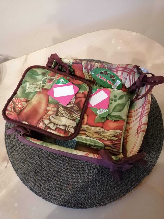 Кухонный набор текстиль новый. Рукавица для душа.