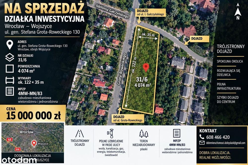 Działka Inwestycyjna -Wrocław, Wojszyce