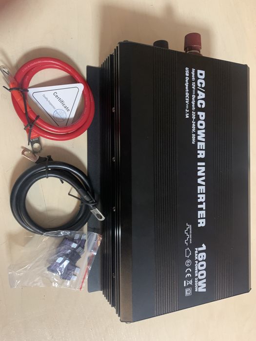 Інвертор напруги з модифікованою синусоїдою, 3200W, 12/220V - 1600W