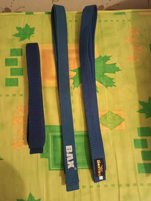 Кімоно, амуніція, сині пояса.