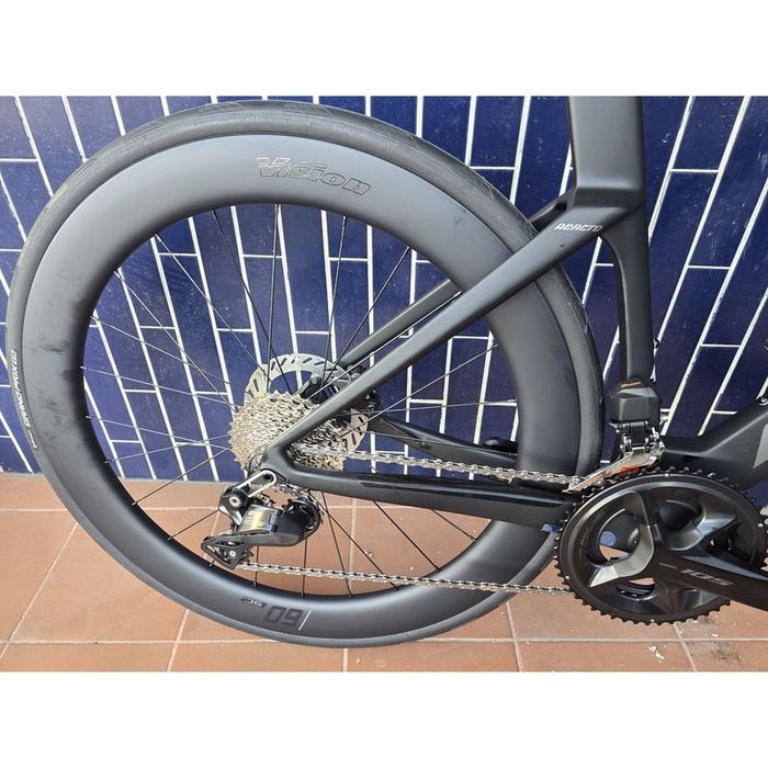Merida reacto di2 e rodas carbono