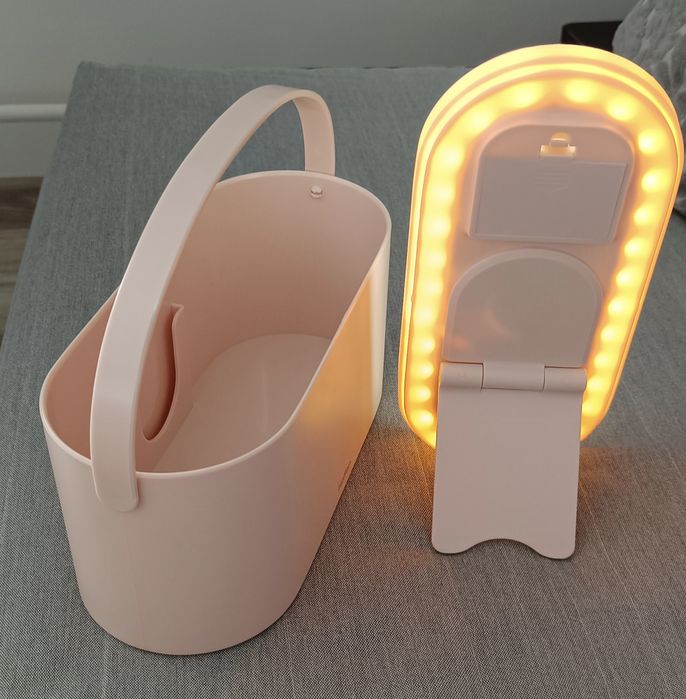 Lusterko Podświetlane LED Organizer na kosmetyki