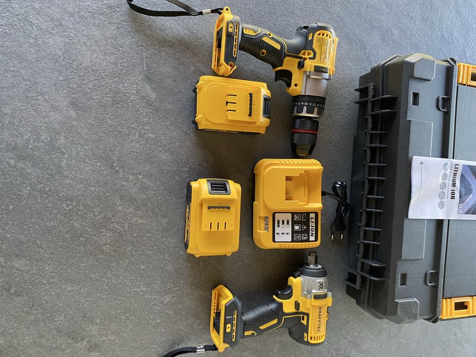 Шуруповерт гайковерт акумуляторний безщітковий 2 АКБ шуруповерт 2в1