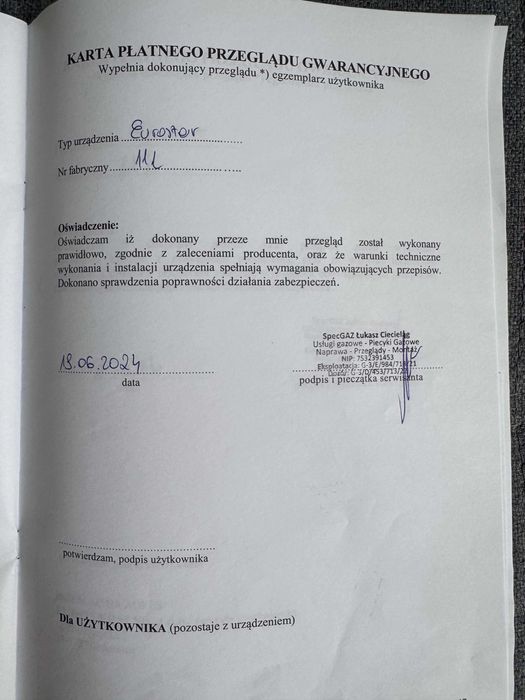 Gazowy podgrzewacz wody  do łazienki