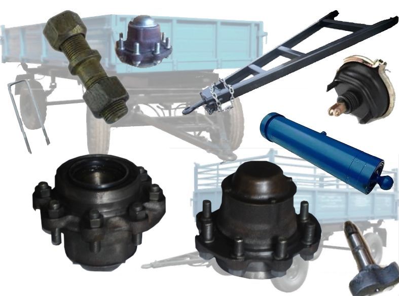 Гидроцилиндр НОВЫЙ подъема кузова 1ПТС-9, 2ПТС-4,