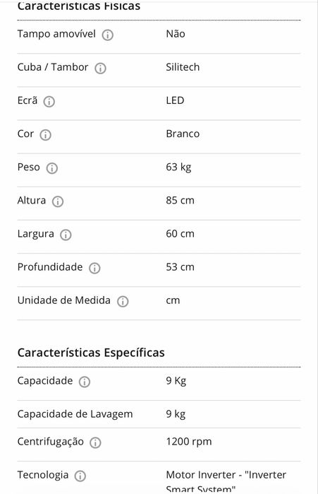Maquina Lavar Roupa Candy Rapid Ó 9kg