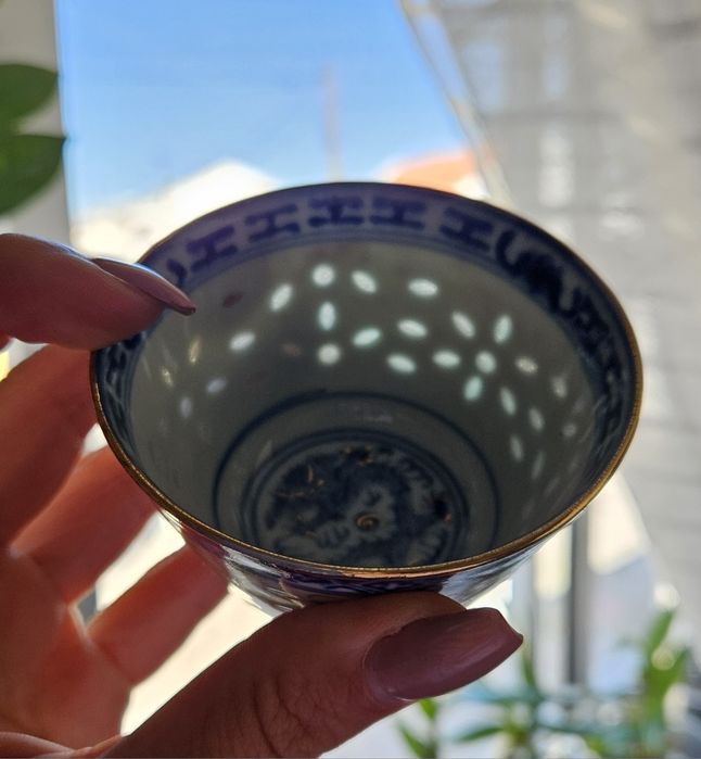 Taça de porcelana chinesa