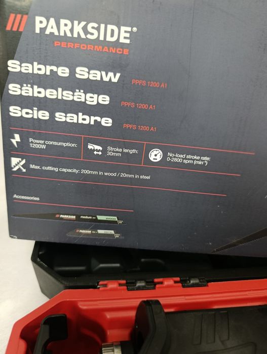 Новинка! Шабельна пилка PARKSIDE PPFS 1200 A1, сабельна парксайд перформанс 1200ват, шабельна пила PARKSIDE PERFORMANCE 1200 A1