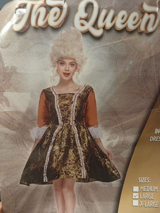 Strój przebranie karnawałowe Halloween królowa XL