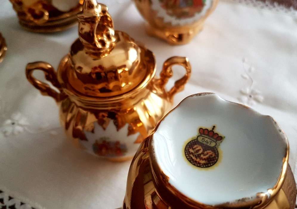 Serviço de café de porcelana anos 50/60