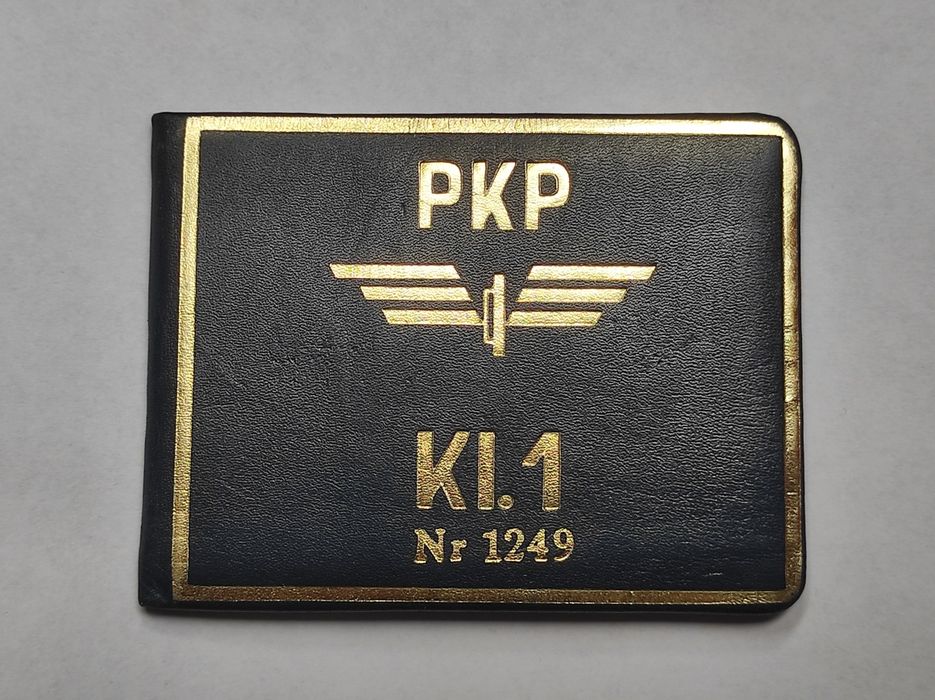 Legitymacja zasłużony kolejarz PRL