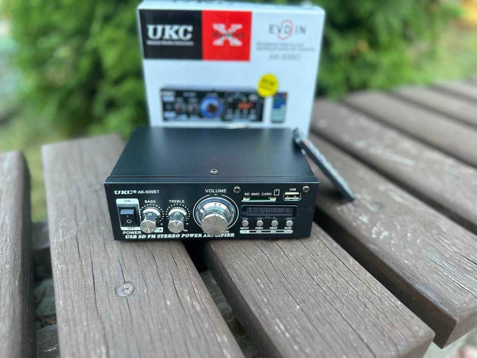 ‼️ Усилитель звука, підсилювач, ресівер 2х250w ◽️12v 220w ◽️ Bluetooth