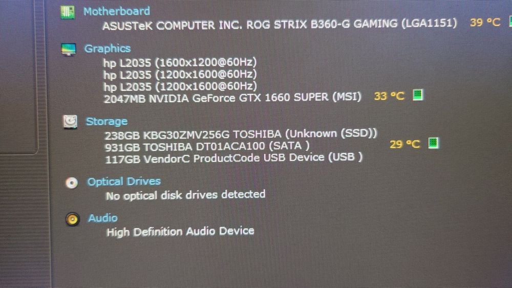 3 monitores HP L2035 20" 100€ todos