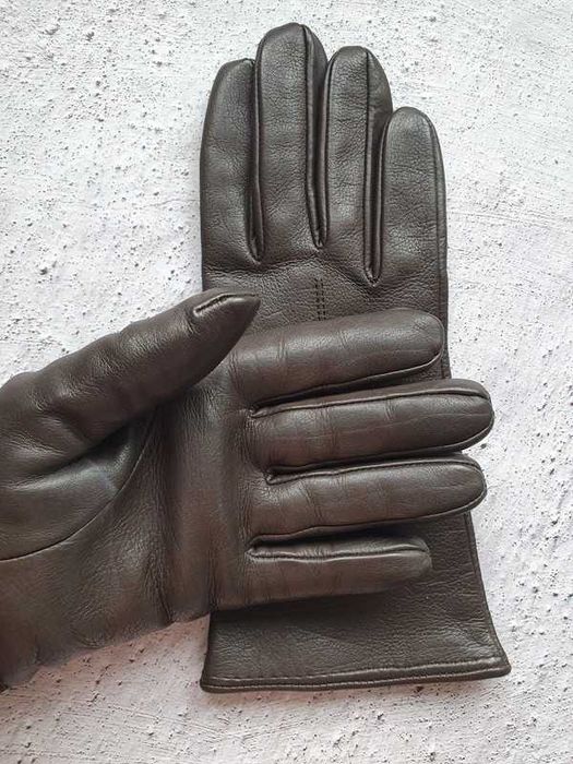 Nowe Rękawiczki Brązowe