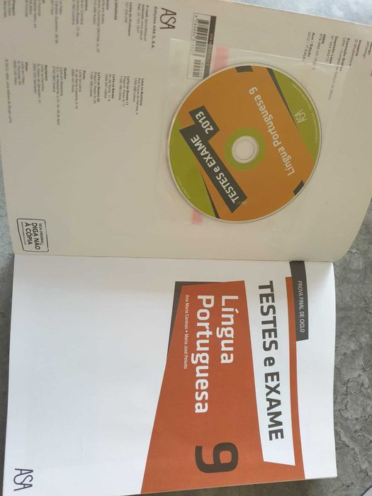 Testes e exame Lingua Portuguesa 9