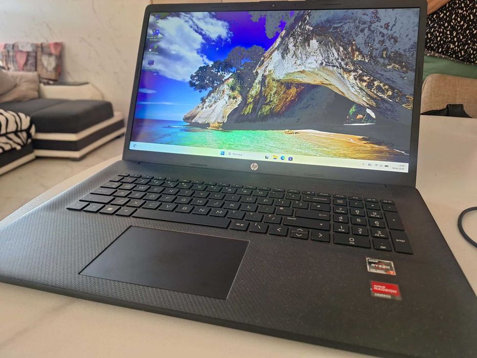 Laptop Hp 17-cp, Ryzen 7, 8GB, SSD 512GB, 17,3''