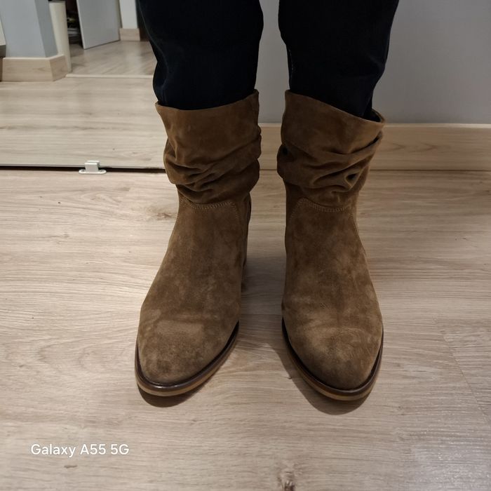 Piękne kowbojki botki OCHNIK skóra naturalna 38 wiosna