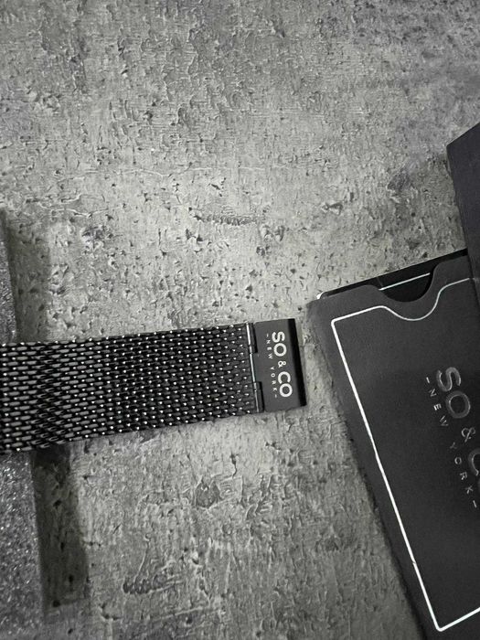 Zegarek męski So&Co Monticello Black Mesh